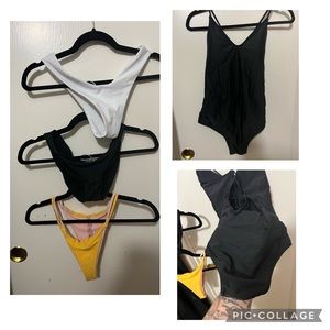 GUC swimsuit 🩱 and bikini 👙 bottoms  size S/M. 4 piece’s total in bundle.